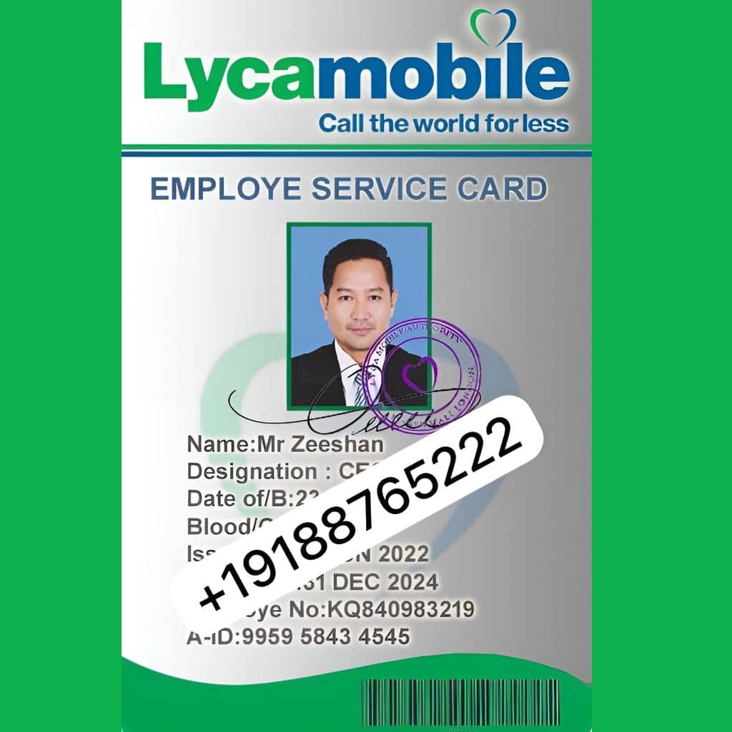 LYCAMOBILE Manager Zeeshan